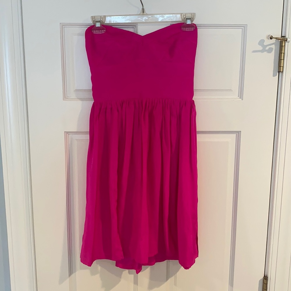Amanda Uprichard size small pink strapless dress